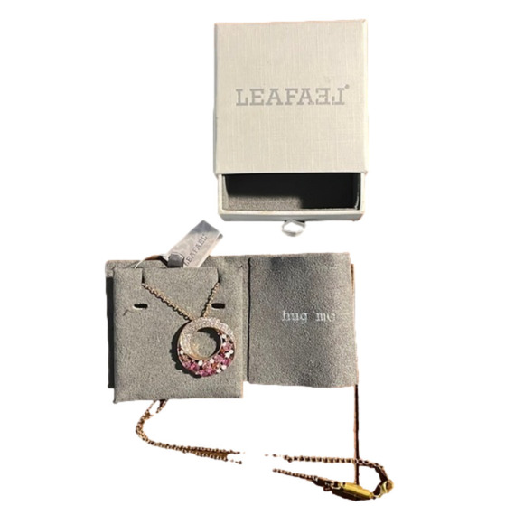 leafael Jewelry - Pink Infinity Necklace by Leafael